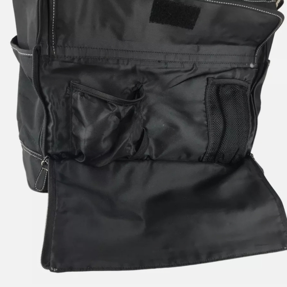 Kathy Van Zeeland Womens Black Multiple Pockets Double Handles Tote Bag EUC - Picture 6 of 11